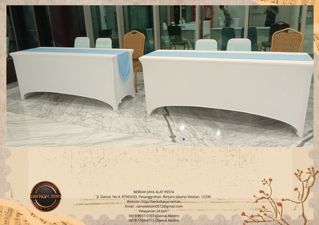 Sewa Meja Ibm Kursi Futura Cover Putih Jakarta