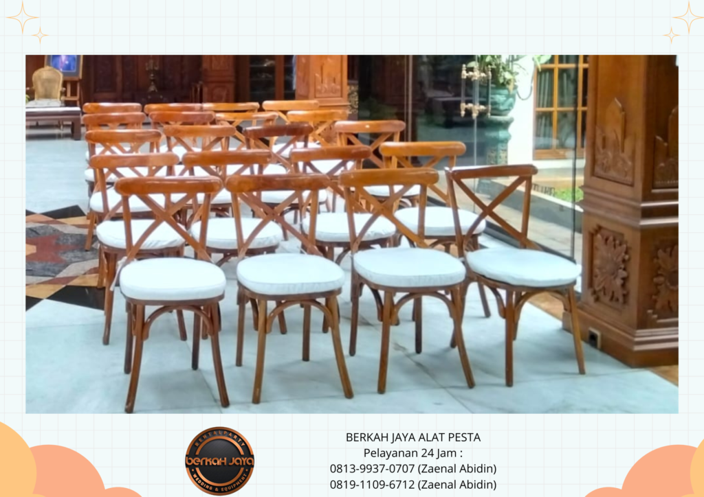 Sewa Kursi Crossback Kayu Di Daerah Jakarta Pusat Siap Antar