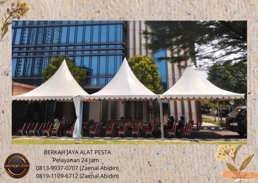 Pusat Sewa TENDA KERUCUT BERAGAM UKURAN Di Jakarta Selatan