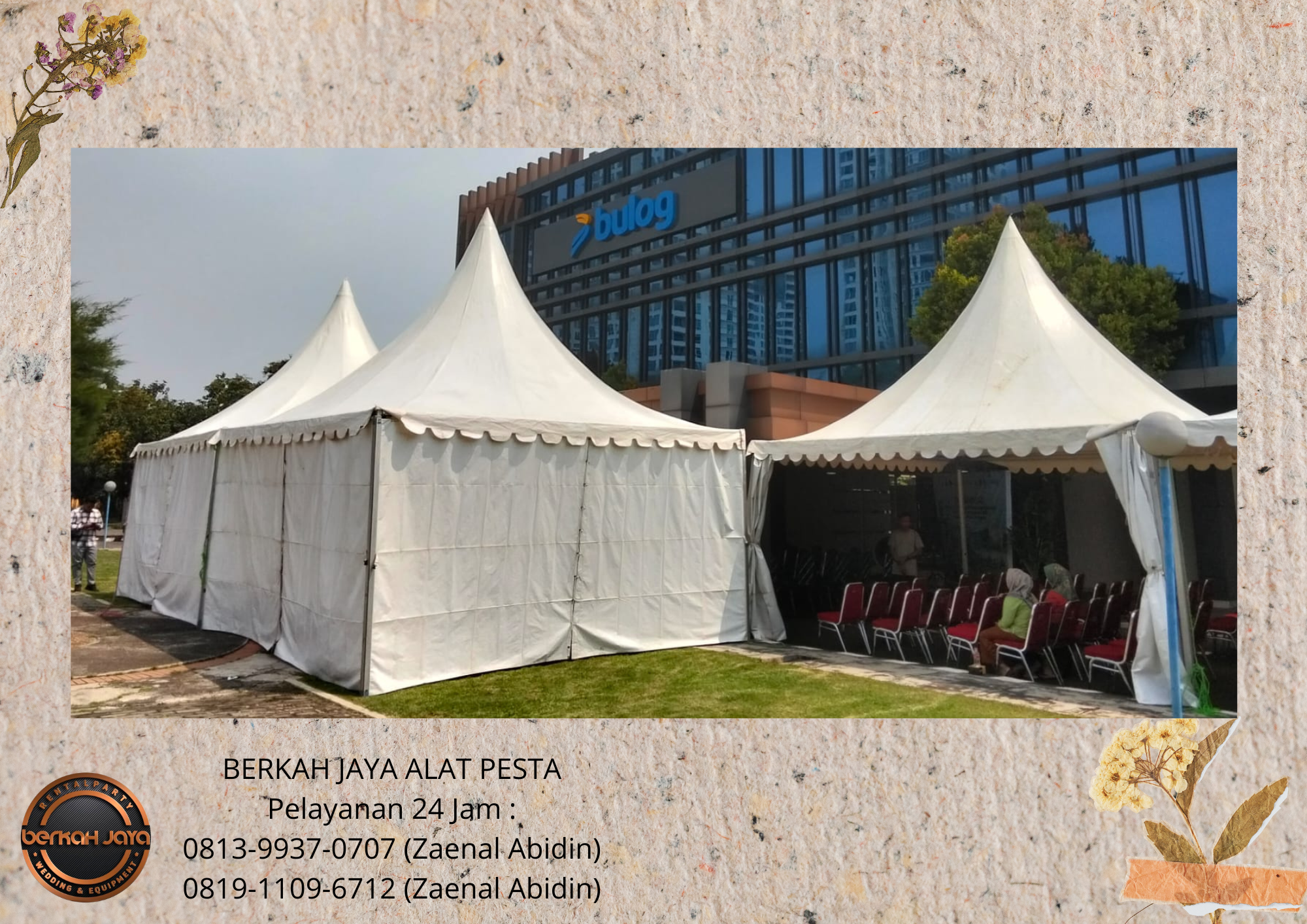 Pusat Sewa TENDA KERUCUT BERAGAM UKURAN Di Jakarta Selatan