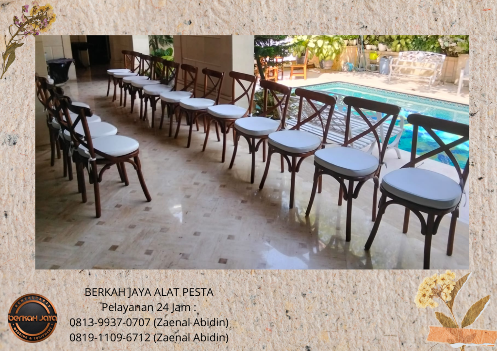 Rental KURSI SILANG atau CROSSBACK CHAIRS Area Jakarta
