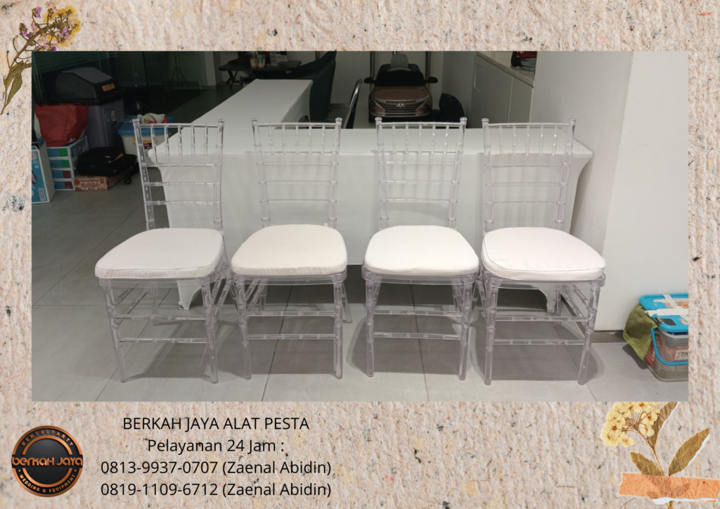 Rental KURSI TIFFANY ACRYLIC Jakarta Selatan