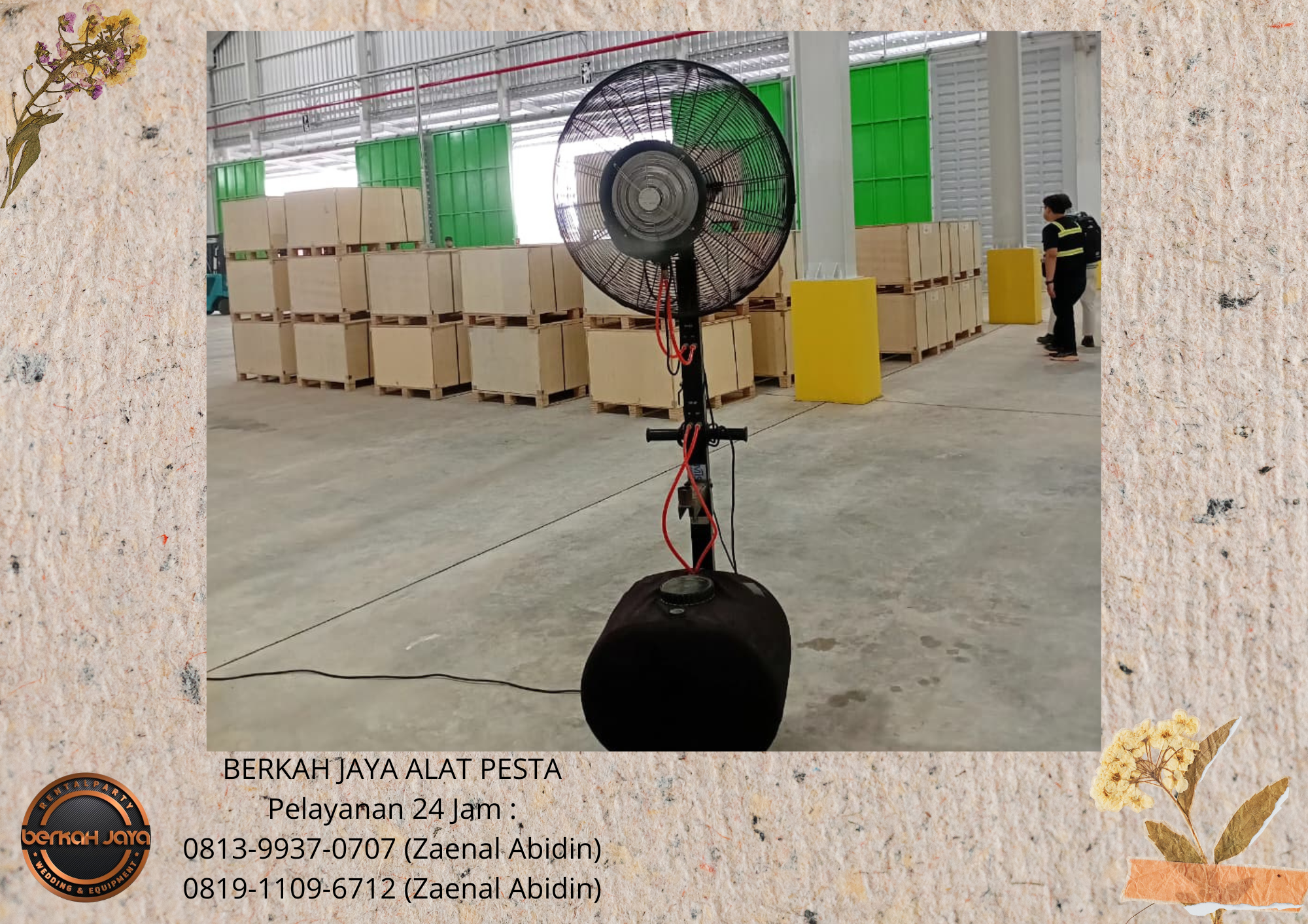 Rental MISTY FAN BLOWER UAP AIR Stok Banyak Area Jakarta