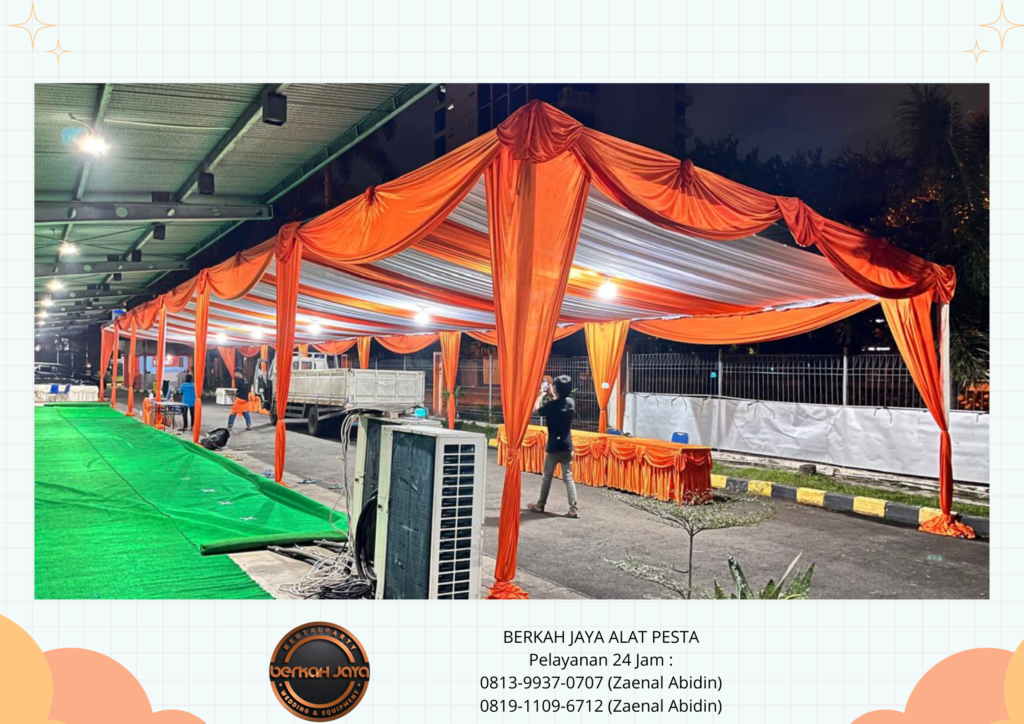 Rental TENDA PLAFON TENDA SERUT TENDA DEKORASI VIP Jakarta Selatan