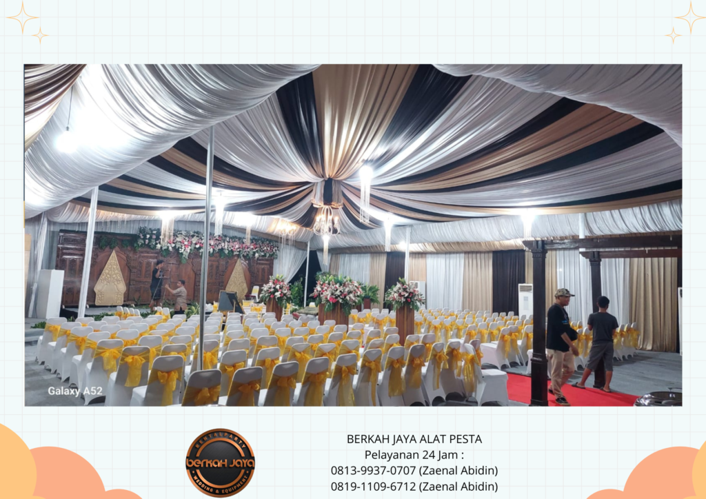 Rental TENDA PLAFON TENDA SERUT TENDA DEKORASI VIP Jakarta Selatan