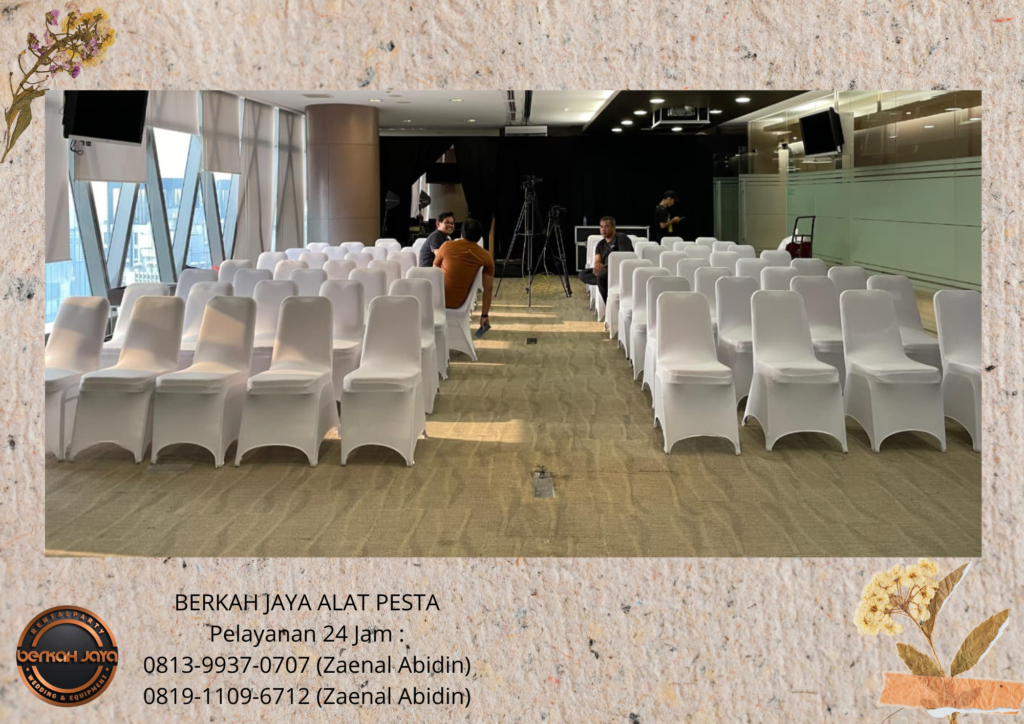 Sewa KURSI MEJA COVER PUTIH Event Bakrie Tower Jakarta