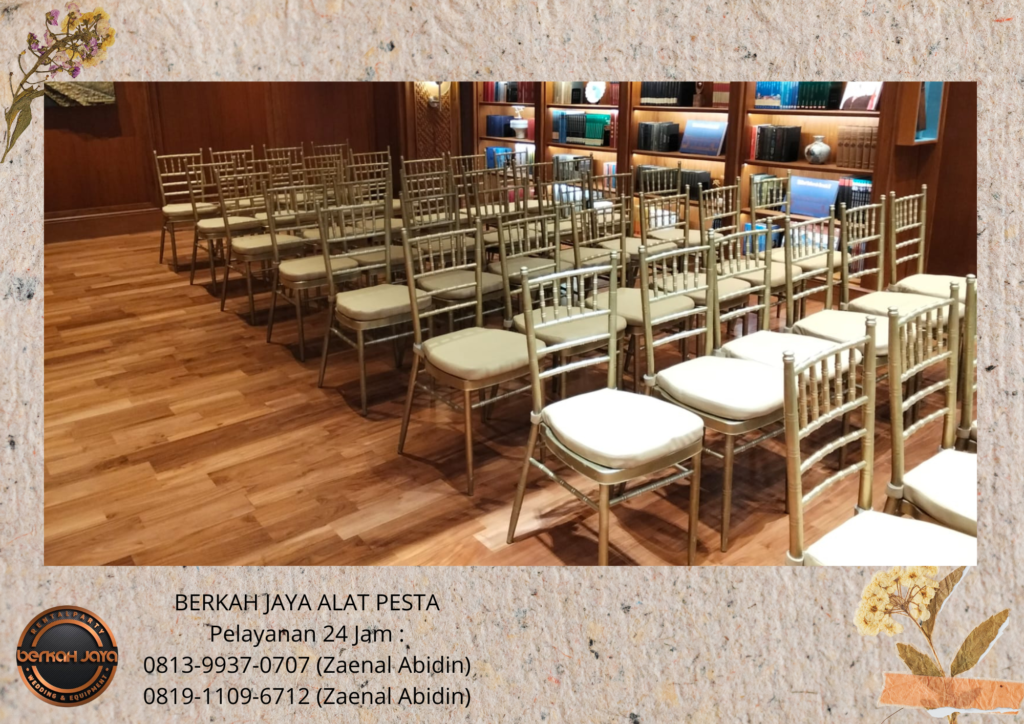 Sewa KURSI VIP KAYU TYPE TIFFANY GOLD Bintaro