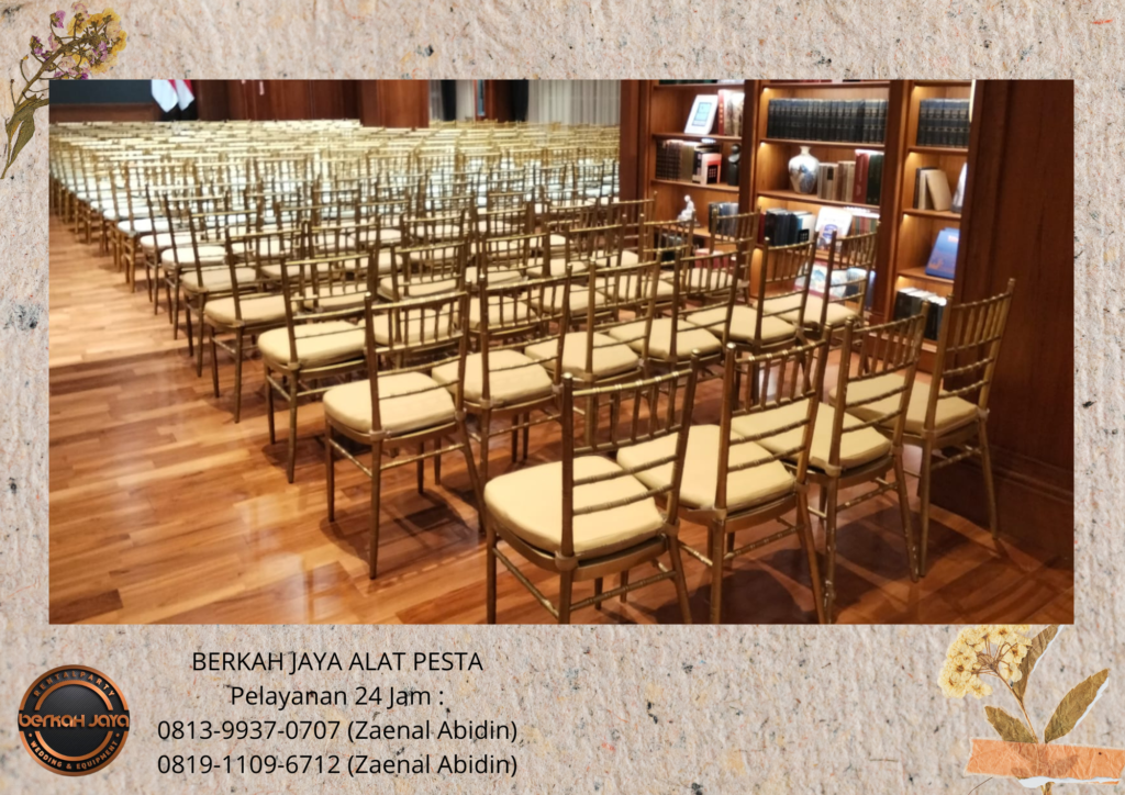 Sewa KURSI VIP KAYU TYPE TIFFANY GOLD Bintaro