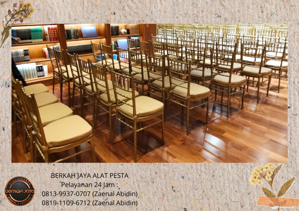 Sewa KURSI VIP KAYU TYPE TIFFANY GOLD Bintaro
