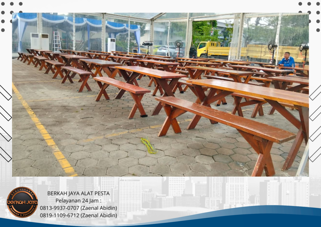 Rental MEJA BANGKU TAMAN KAKI SILANG Jakarta Barat