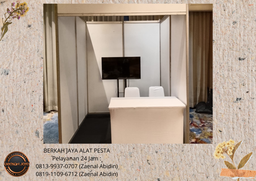 Sewa PARTISI BOOTH PUTIH Area Jakarta Selatan