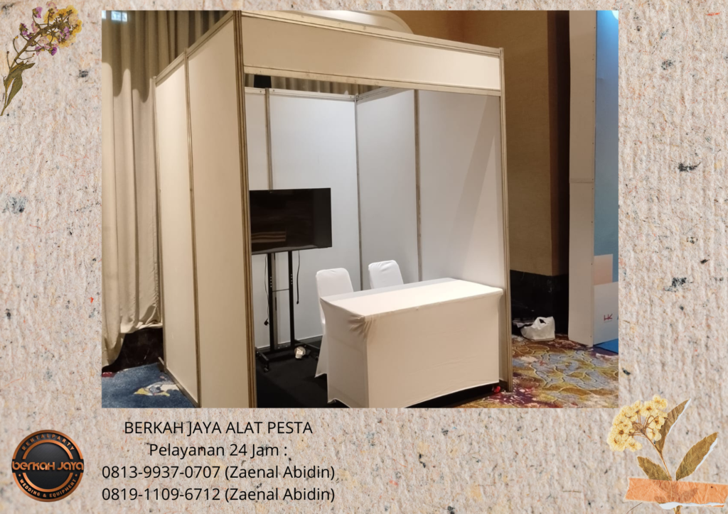Sewa PARTISI BOOTH PUTIH Area Jakarta Selatan