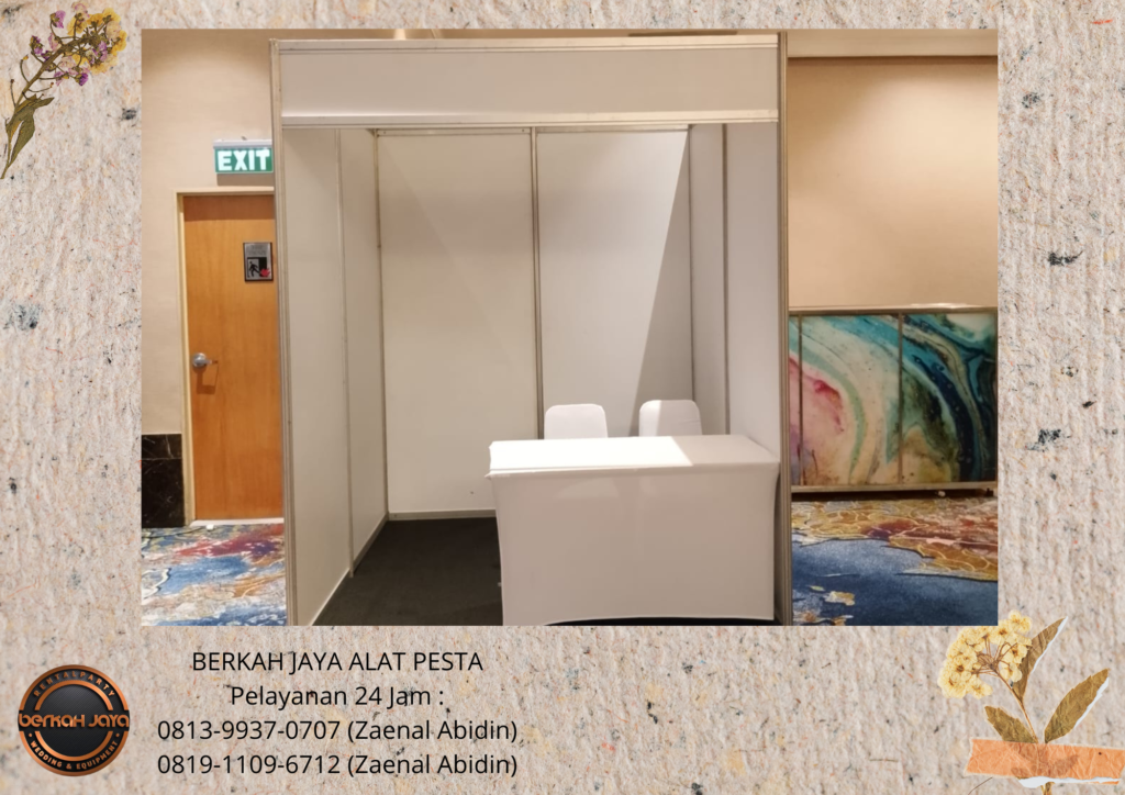 Sewa PARTISI BOOTH PUTIH Area Jakarta Selatan