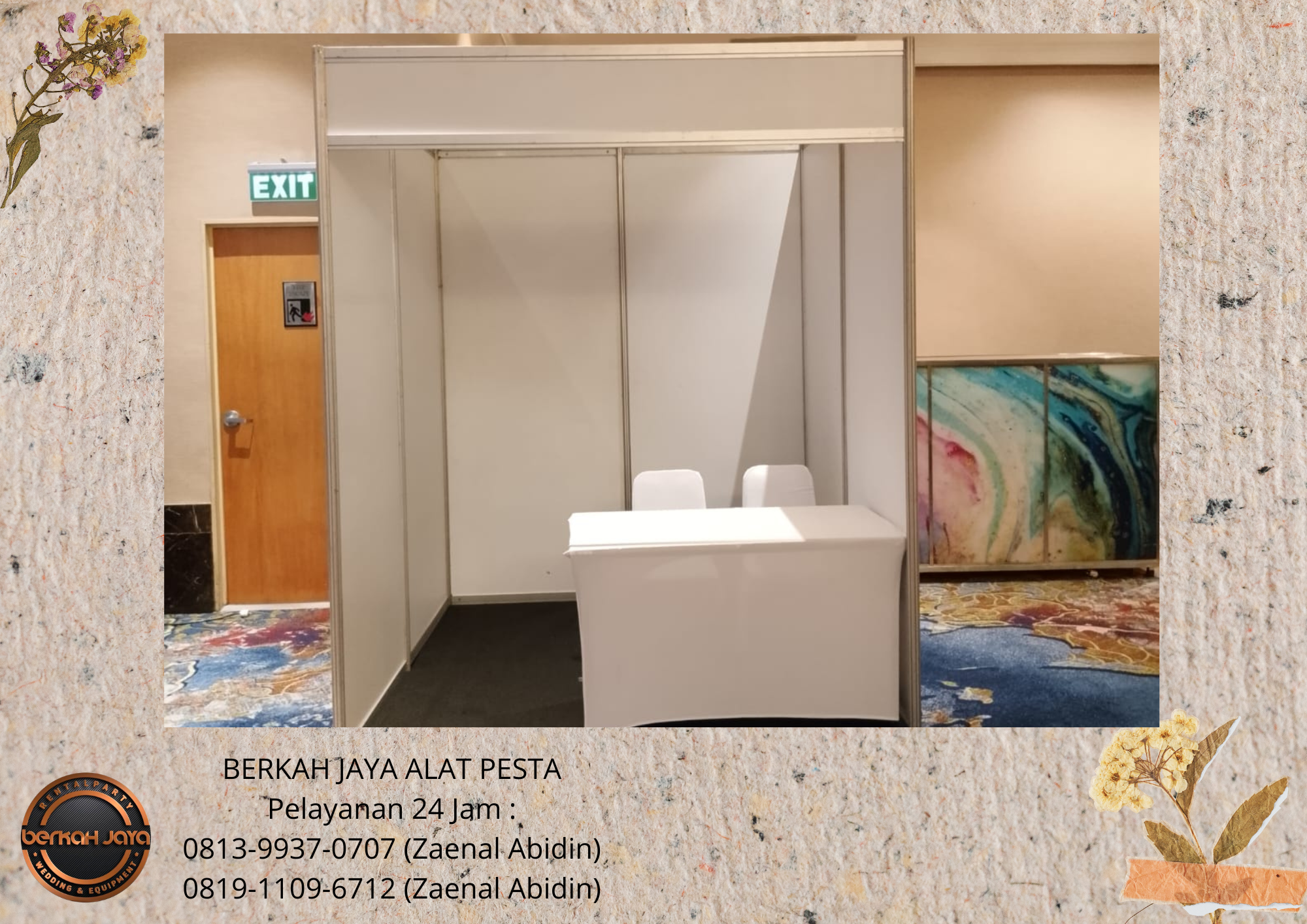 Sewa PARTISI BOOTH PUTIH Area Jakarta Selatan