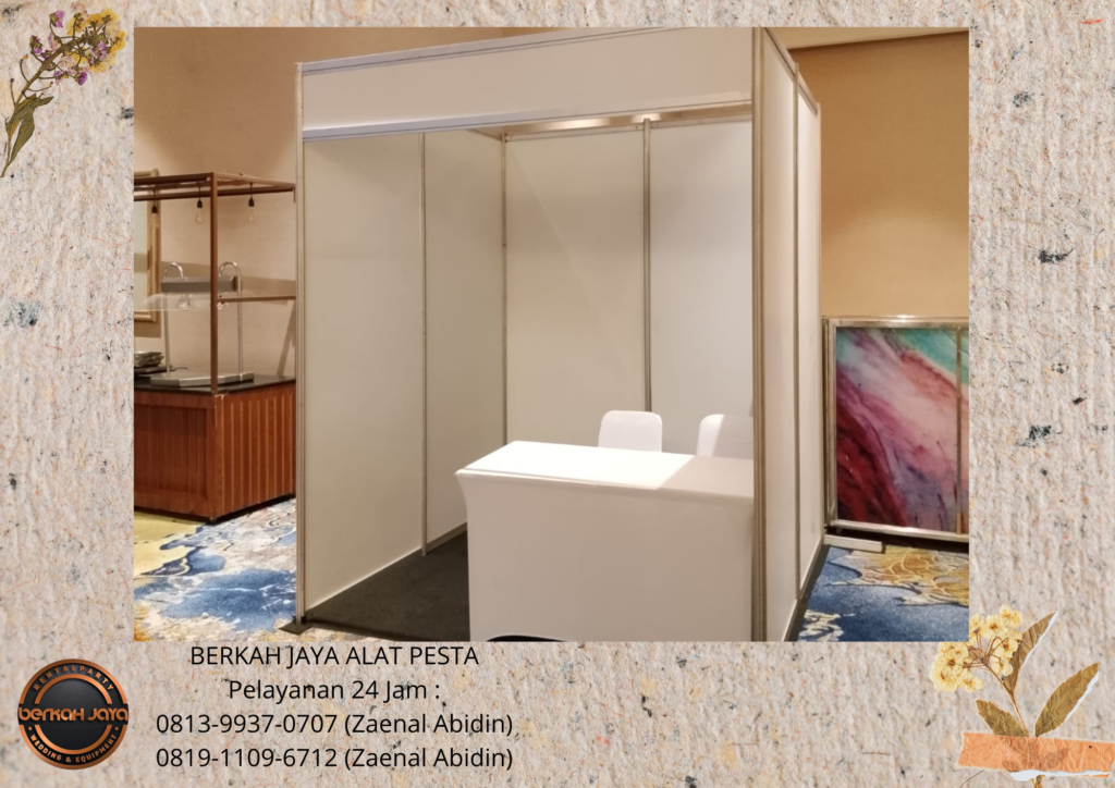 Sewa PARTISI BOOTH PUTIH Area Jakarta Selatan