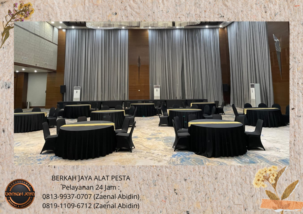Sewa ROUND TABLE KURSI COVER Jakarta Selatan