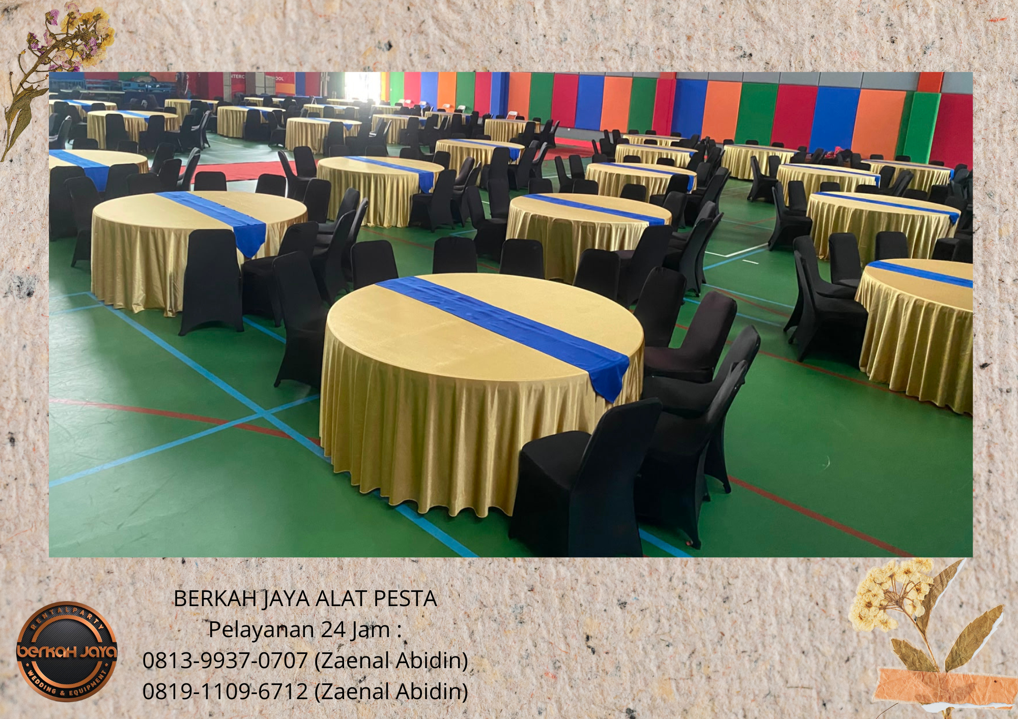 Sewa ROUND TABLE KURSI COVER Jakarta Selatan