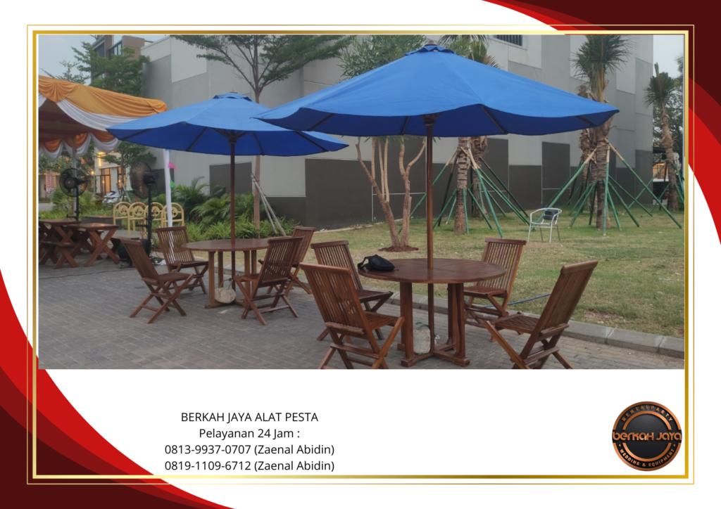 Rental KURSI TENDA PARASOL Area Jakarta Selatan