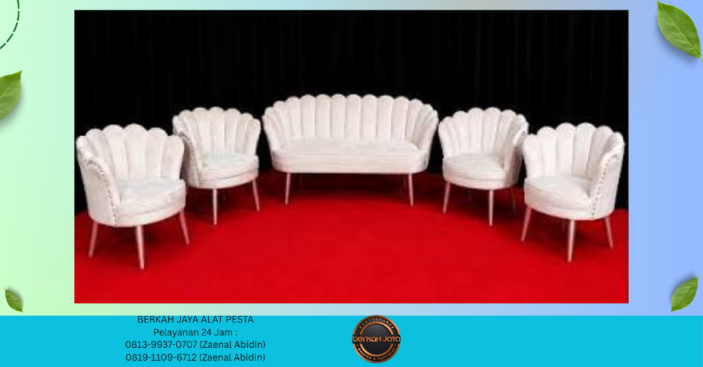 Rental SOFA PELAMINAN MODEL KERANG Jakarta Selatan