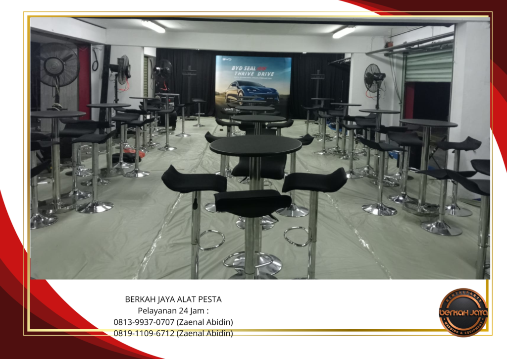 Sewa BARSTOOL HITAM KURSI BAR KOTAK Jakarta Selatan