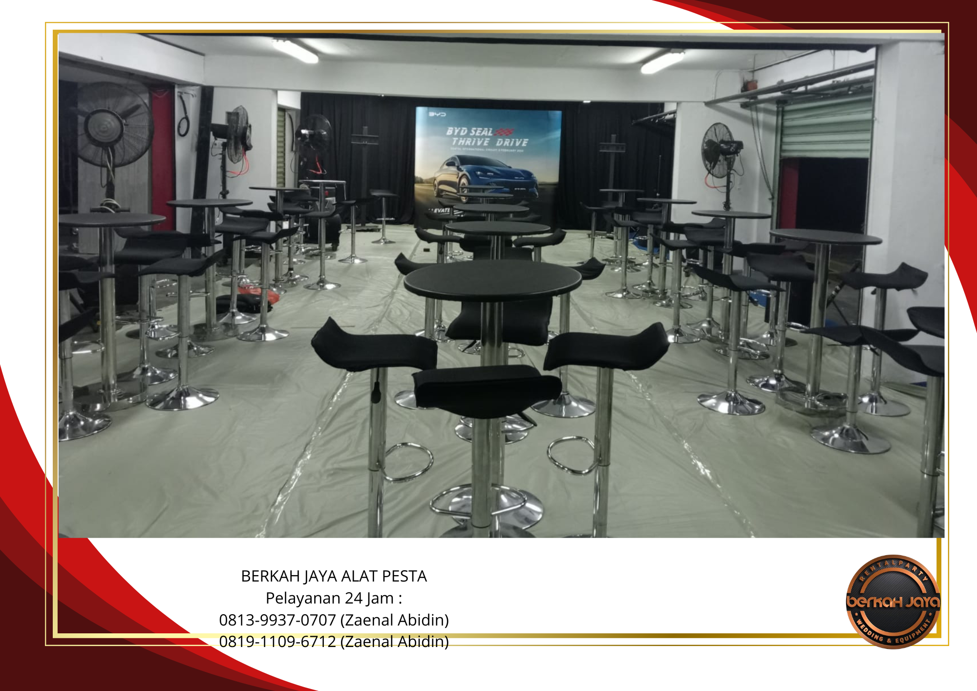 Sewa BARSTOOL HITAM KURSI BAR KOTAK Jakarta Selatan