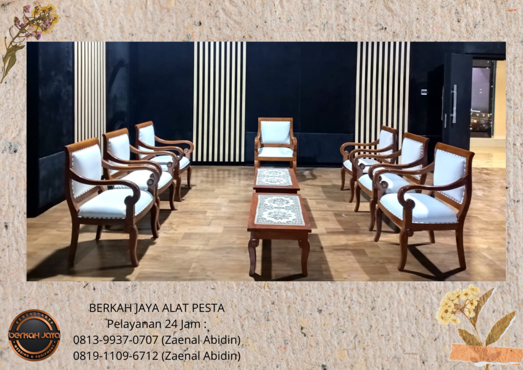 Sewa KURSI ARM CHAIRS Atau KURSI VIP KAYU Jakarta
