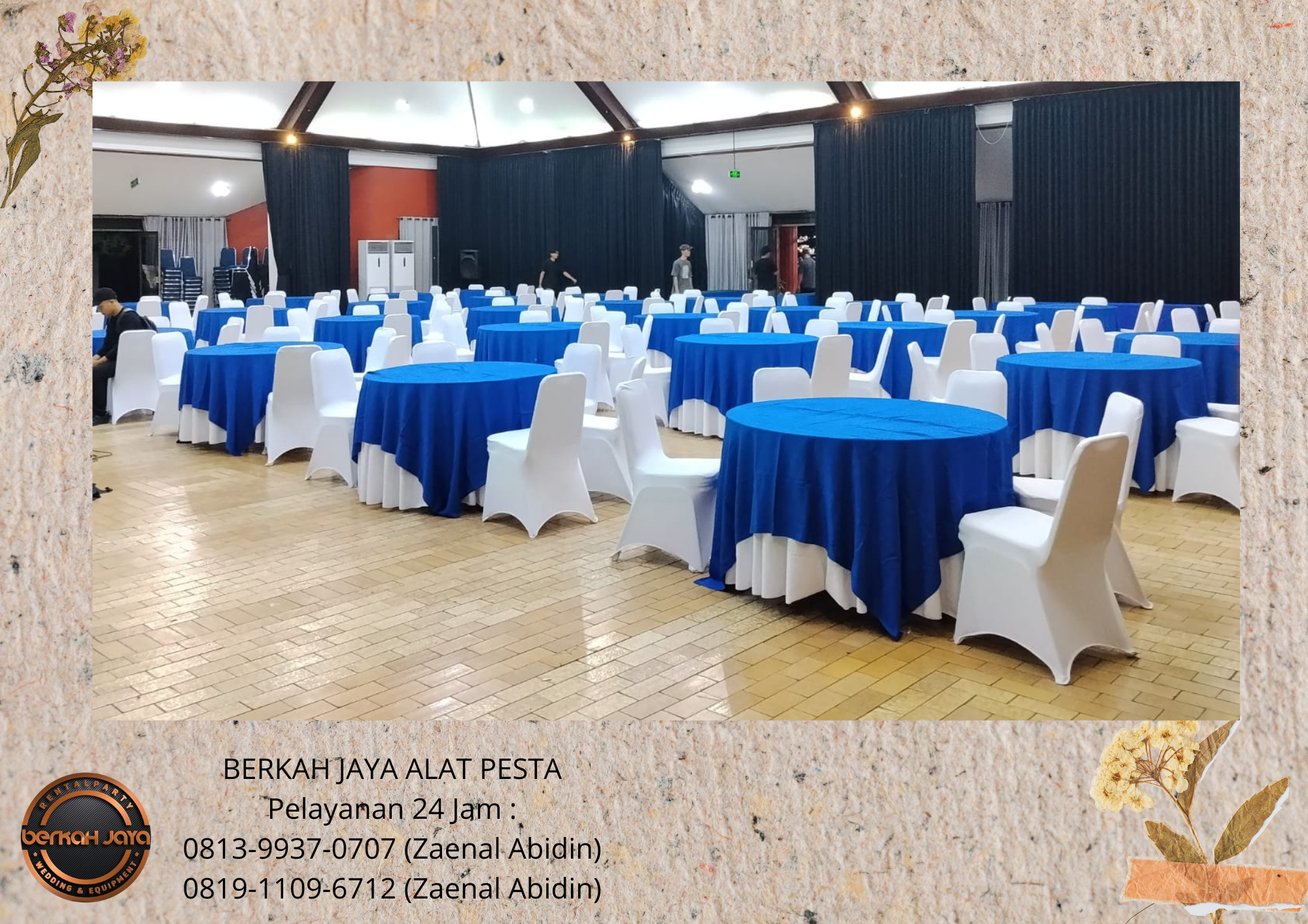Sewa TAPLAK Dan SARUNG KURSI ANEKA WARNA Dan MODEL Area Jakarta Selatan