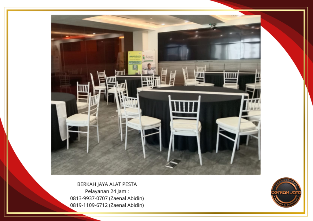 Sewa ROUND TABLE KURSI TIFFANY PUTIH Jakarta Selatan