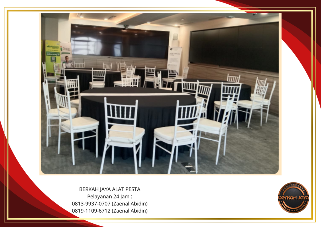 Sewa ROUND TABLE KURSI TIFFANY PUTIH Jakarta Selatan