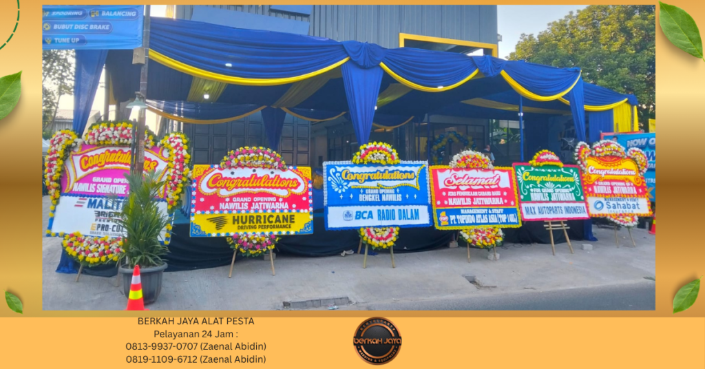 Sewa TENDA DEKORASI KAIN BIRU Jakarta Selatan