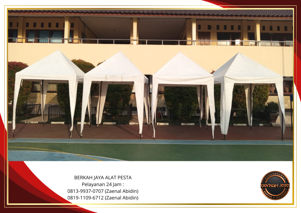 Rental TENDA BAZAR 2X2m ATAP PUTIH Terdekat Tangerang Selatan