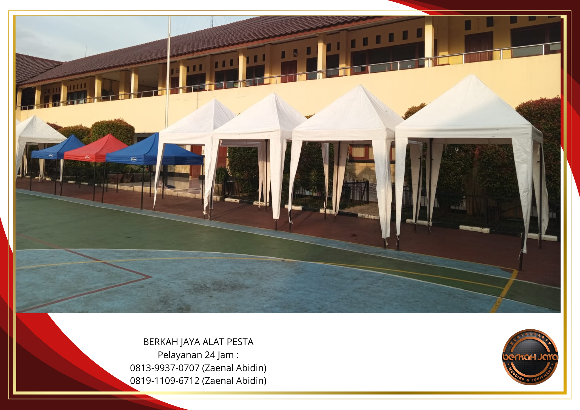 Rental TENDA BAZAR 2X2m ATAP PUTIH Terdekat Tangerang Selatan