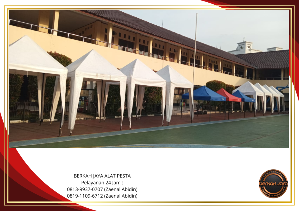 Rental TENDA BAZAR 2X2m ATAP PUTIH Terdekat Tangerang Selatan