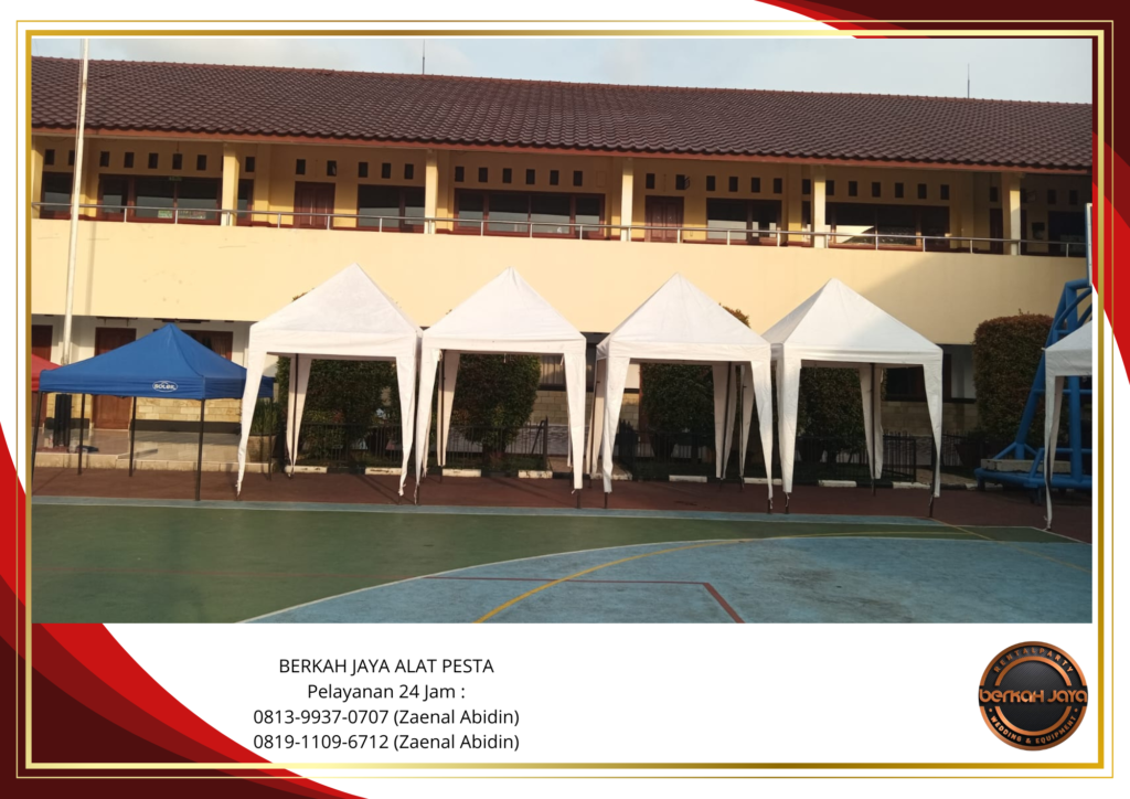 Rental TENDA BAZAR 2X2m ATAP PUTIH Terdekat Tangerang Selatan