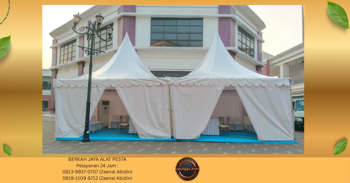 Sewa Tenda Kerucut Putih Jakarta Selatan 081399370707