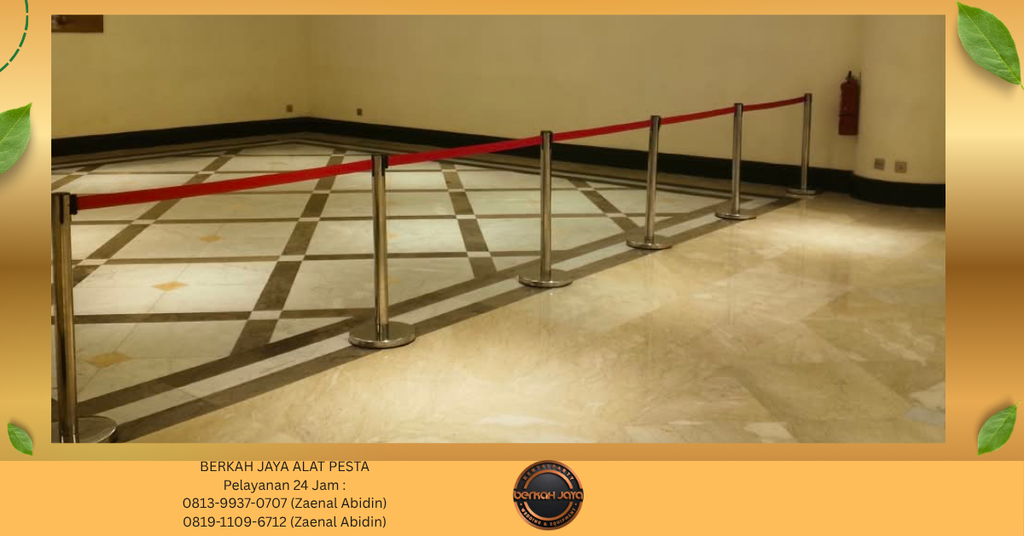 Jasa Sewa Tiang Antrian Stainless Di Jakarta 081399370707