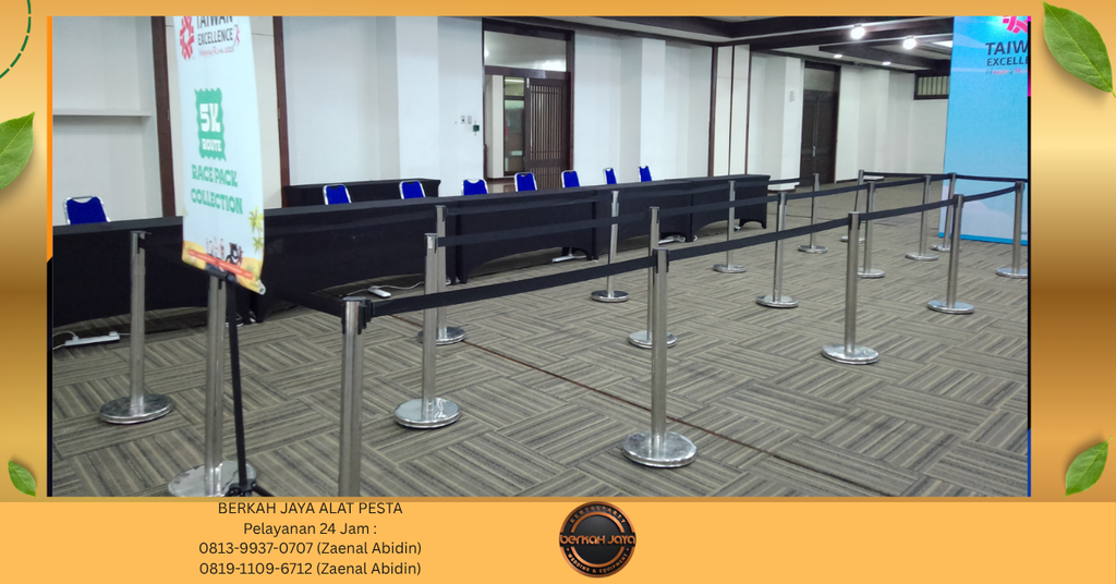 Jasa Sewa Tiang Antrian Stainless Di Jakarta 081399370707