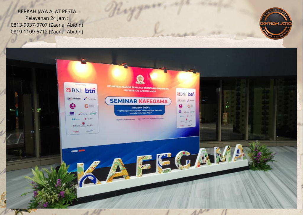 Sewa Backdrop Kotak Jakarta Selatan 081399370707