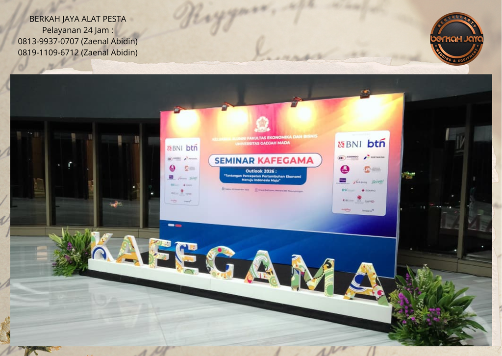 Sewa Backdrop Kotak Jakarta Selatan 081399370707
