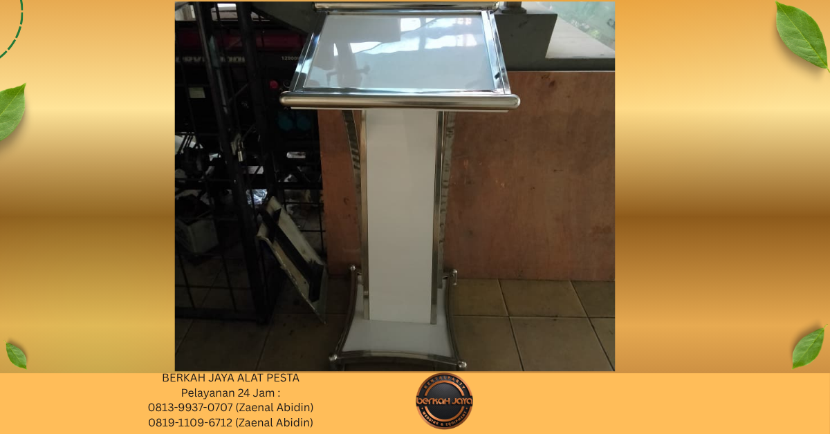 Rental PODIUM FRAME STAINLESS PUTIH Jakarta Selatan Rental PODIUM FRAME STAINLESS PUTIH Jakarta Selatan