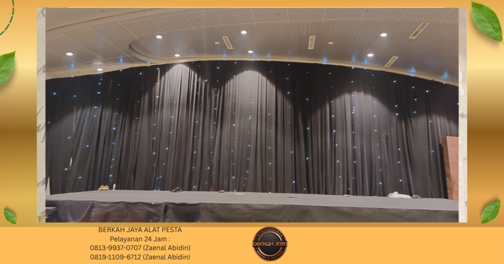 Sewa BLACK CURTAIN BAHAN TEBAL Jakarta Selatan