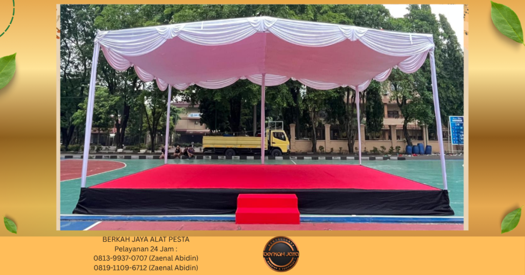 Sewa TENDA PANGGUNG MERAH PUTIH Jakarta Selatan