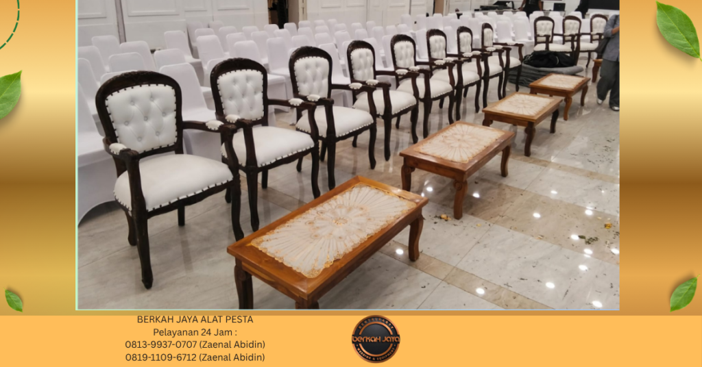 Sewa TIANG BENDERA SARNAFIL ARM CHAIRS KURSI MEJA PANGGUNG Jakarta