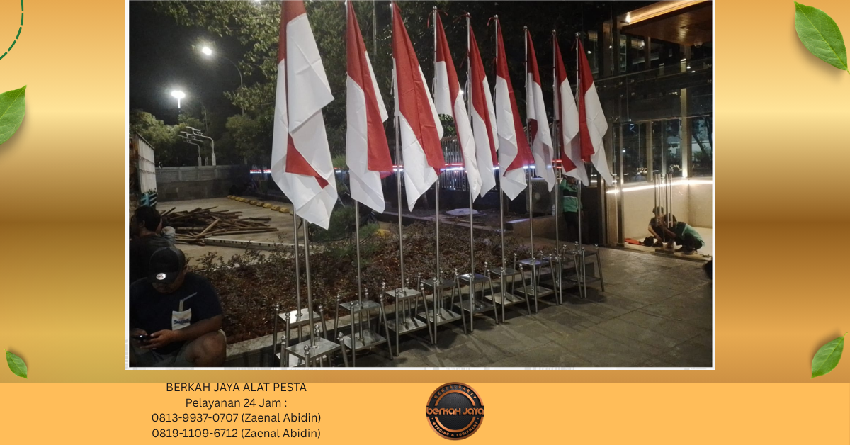 Sewa TIANG BENDERA SARNAFIL ARM CHAIRS KURSI MEJA PANGGUNG Jakarta