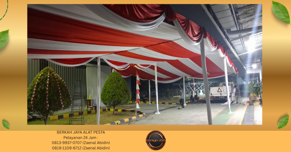 Tempat Sewa TENDA KONVENSIONAL DEKORASI Di Jakarta Pusat 081399370707