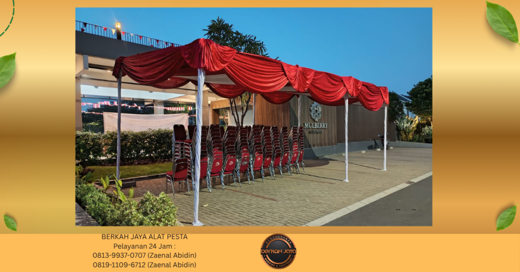 Tempat Sewa TENDA KONVENSIONAL DEKORASI Di Jakarta Pusat 081399370707