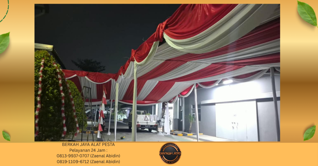 Tempat Sewa TENDA KONVENSIONAL DEKORASI Di Jakarta Pusat 081399370707