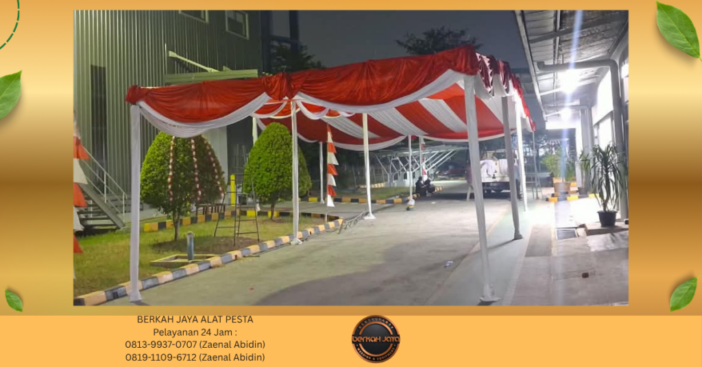 Tempat Sewa TENDA KONVENSIONAL DEKORASI Di Jakarta Pusat 081399370707