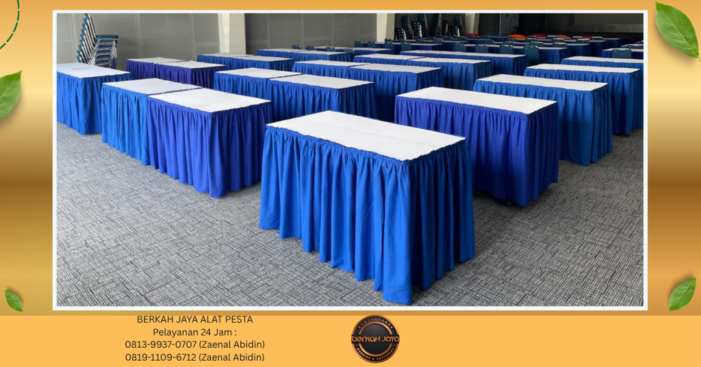 Sewa Meja Kotak HPL Ukuran 60x120cm Jakarta Selatan 081399370707