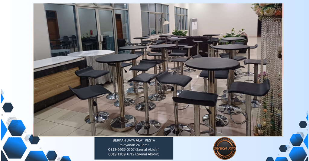 Sewa Barstool Hitam Dan Putih Jakarta Selatan 081399370707